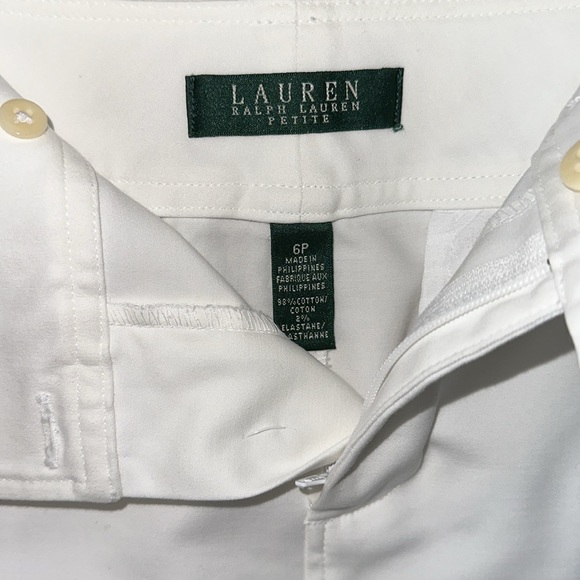 LAUREN Ralph Lauren white pencil skirt 6P 98% cotton 2% elastane - Picture 5 of 5